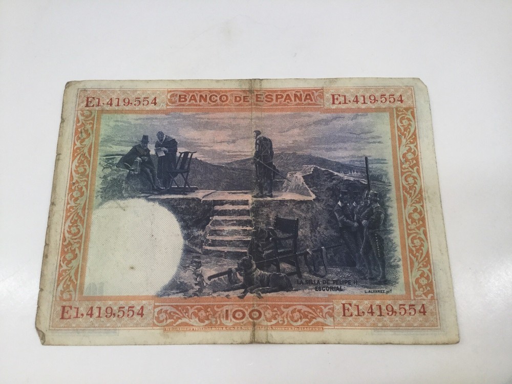 SPAIN 100 PESETAS 1925 BANK NOTE