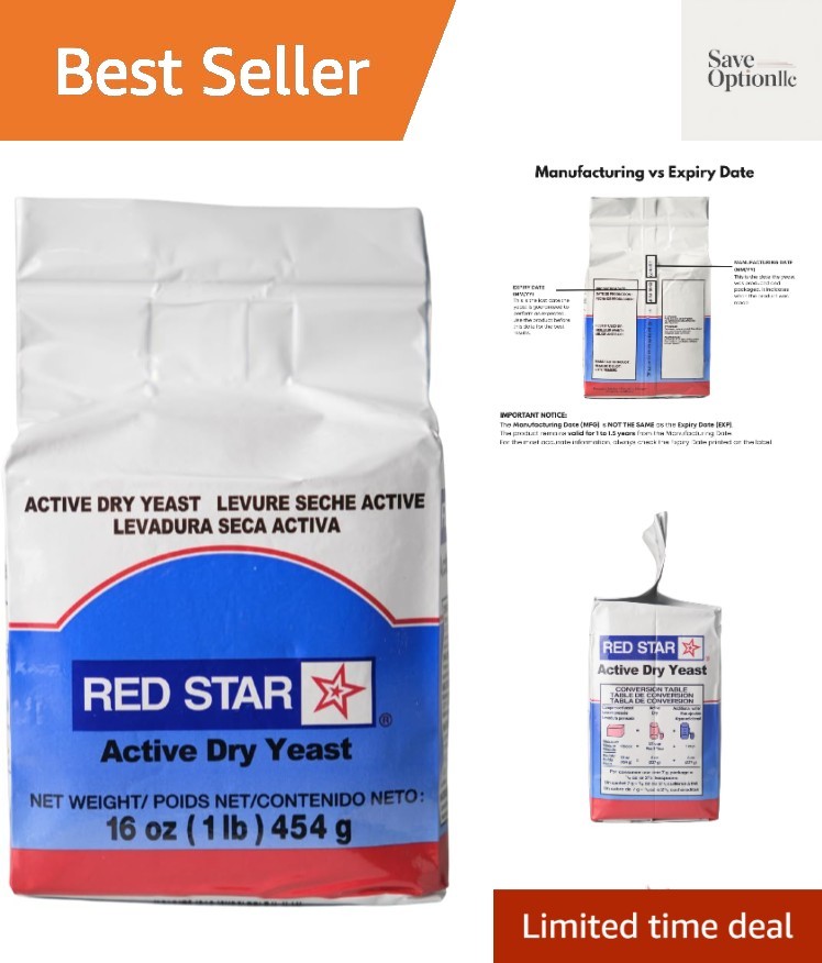 Active Dry Yeast 16 oz 1 pound size