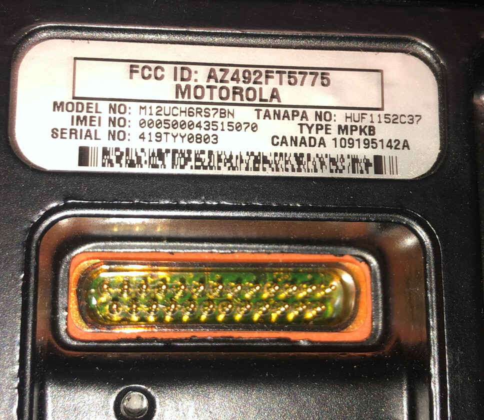 NOS MOTOROLA Southern Link TRANSCEIVER BASE M12UCH6RS7BN