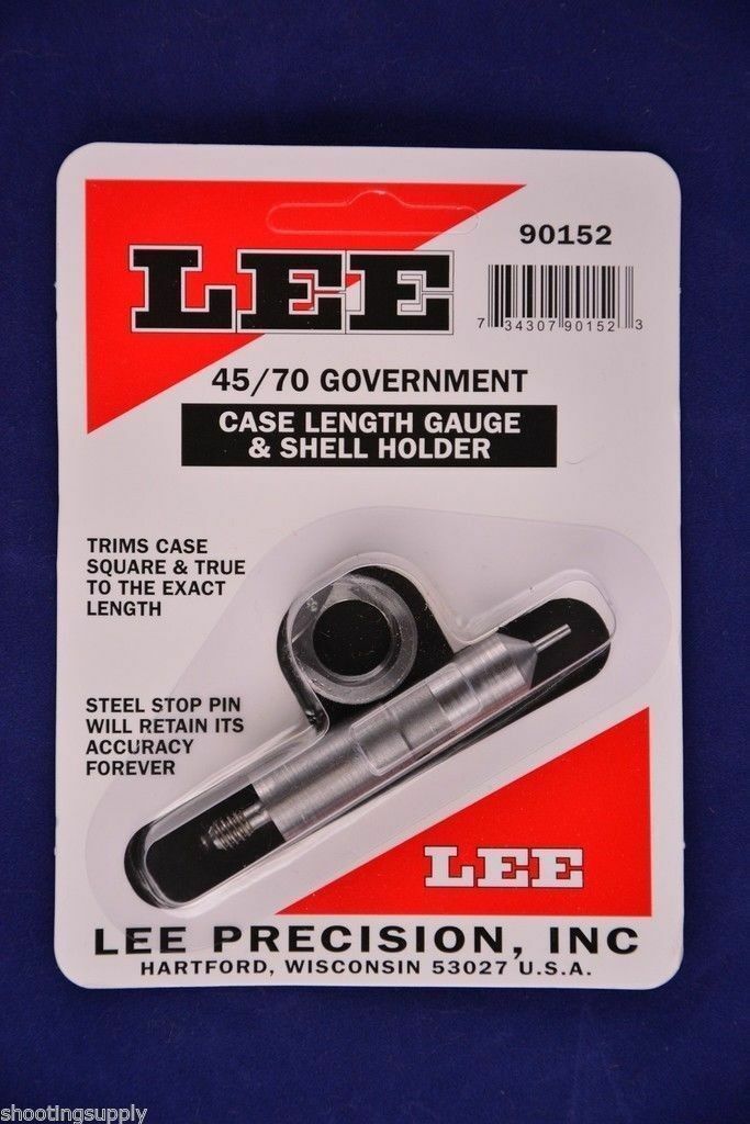 Lee 90152 Case Length Gauge & Shell Holder 45/70 Government #90152