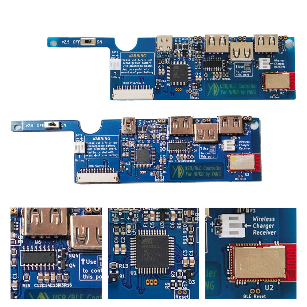 Replace for HHKB Pro2 Series YDKB Keyboard Controller Board USB/BLE Controller
