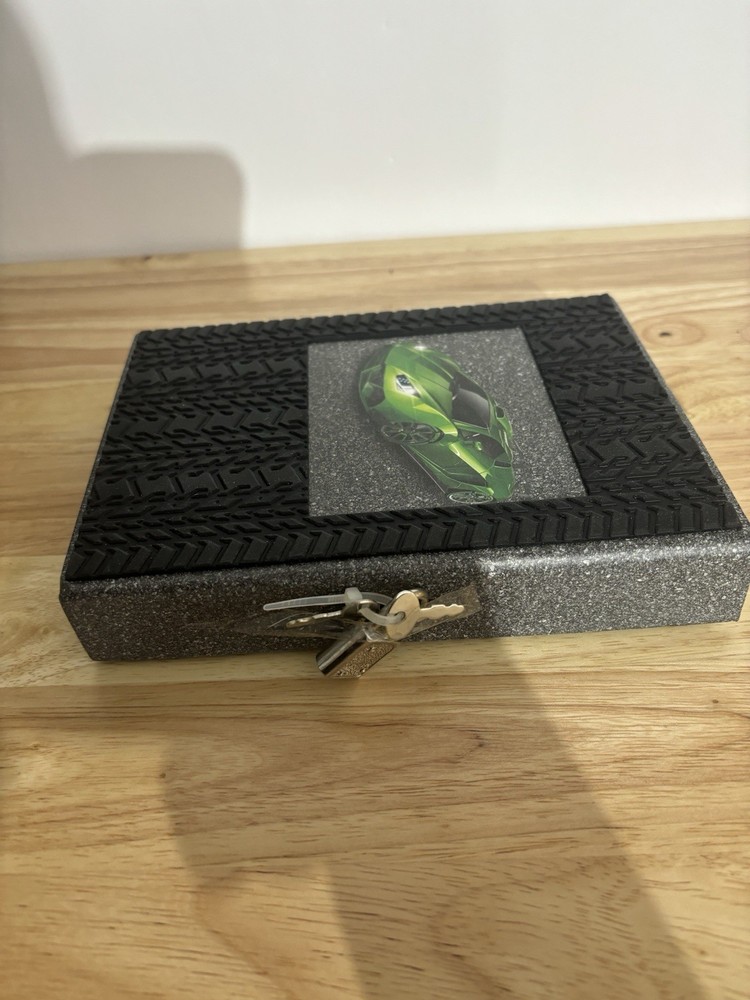 Dream Machine Lockbox Featuring Green Lamborghini