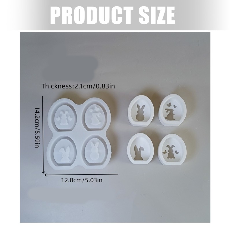 Multipurpose Silicone Mould for Rabbits and Eggs Shell Ornament