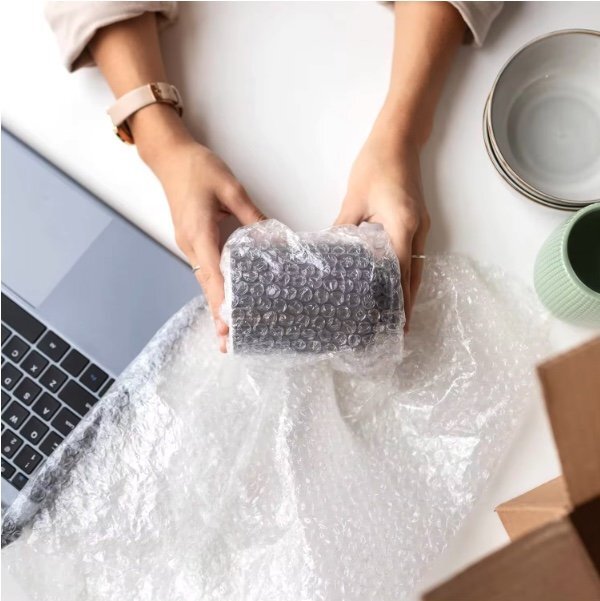 3/16" SH Small Bubble Cushioning Wrap Padding Roll 1400'x 12" Wide Perf 12"...