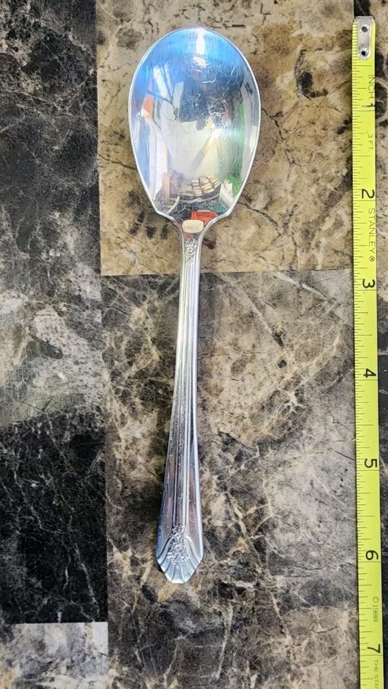 😄 WM ROGERS ART DECO c1939 IMPERIAL SILVERPLATED SUGAR SPOON 🍚 🥄