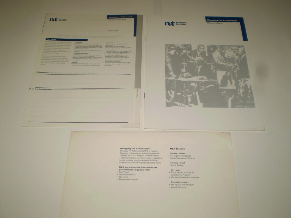 Vintage Northern Telecom documents