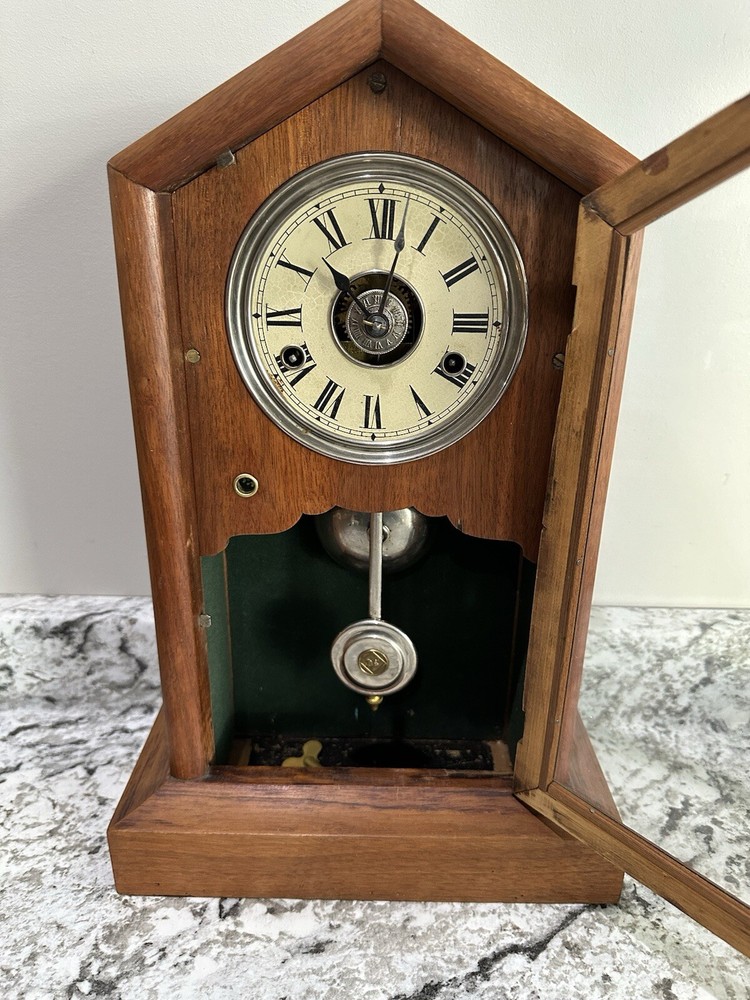 Antique Clock With Shelf
