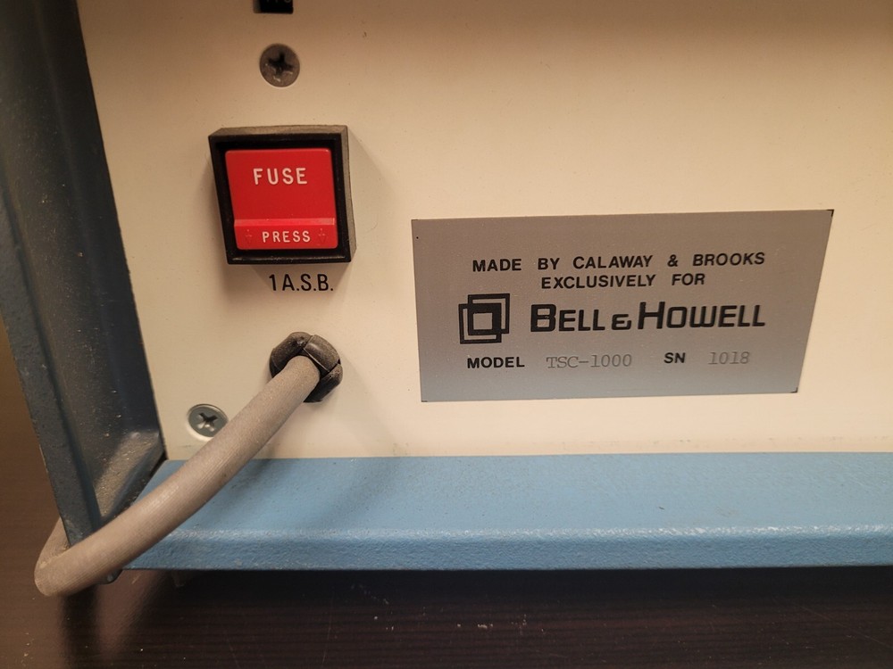 Bell & Howell Tape System Calibrator TSC 1000 Test Function Generator Tested