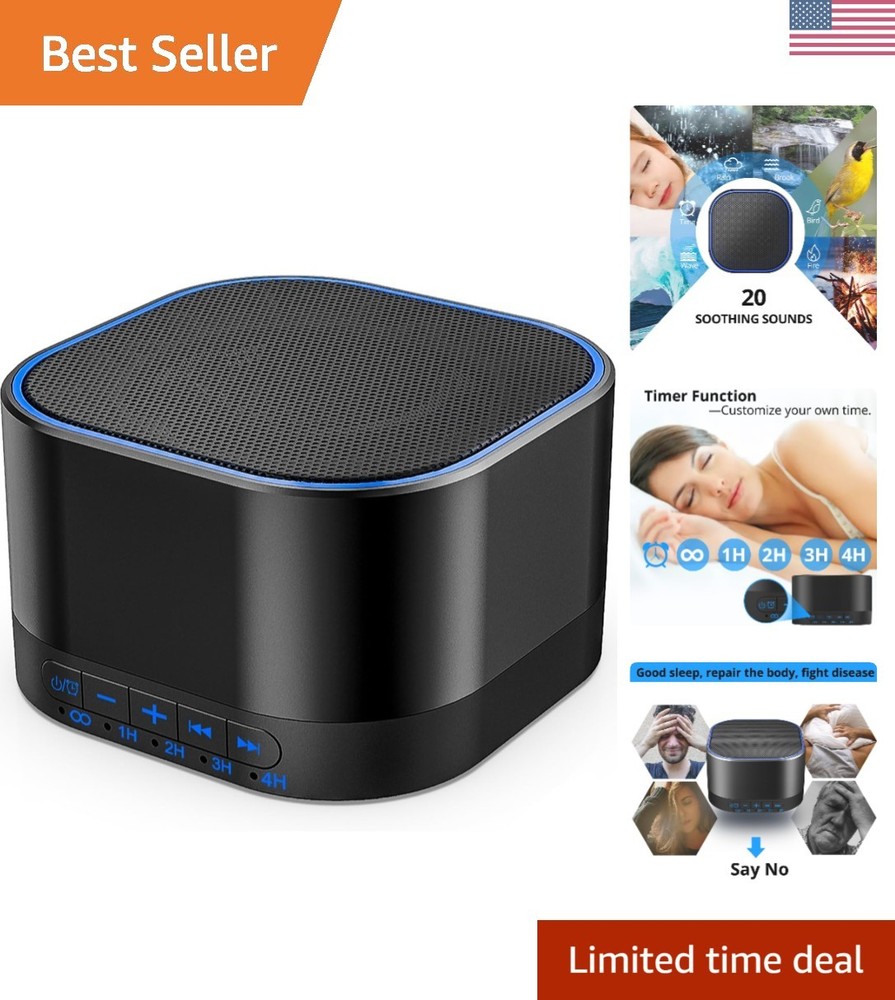 Versatile White Noise Machine with Memory Function - Travel-Friendly Design