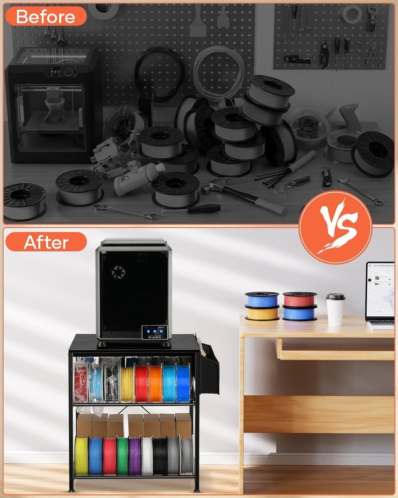 3D Printer Stand W/ Filaments Storage 3D Printer Table Filament Storage Rack