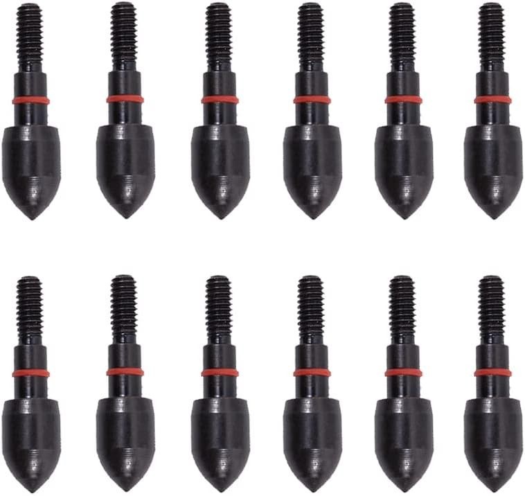 High Precision Archery Field Points - 12 Durable Alloy Tips for Crossbows & Bows