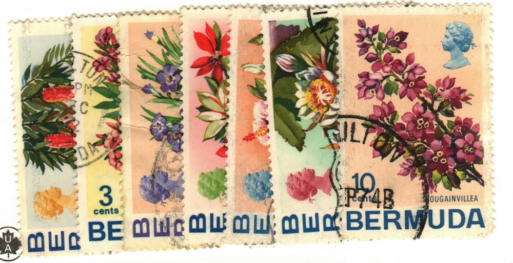 Bermuda #255-262 flowers used