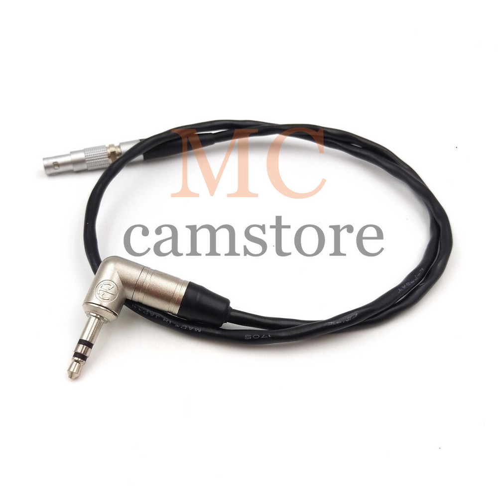 00B 4pin to 3.5 audio head, Easync Synchronize Timecode cable For ARRI Mini 20"