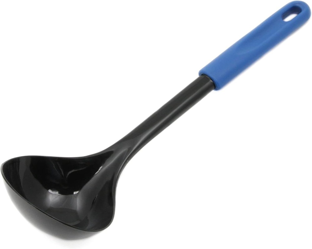 Basic Nylon Cooking/Serving Ladle 12 inch Blue/Black