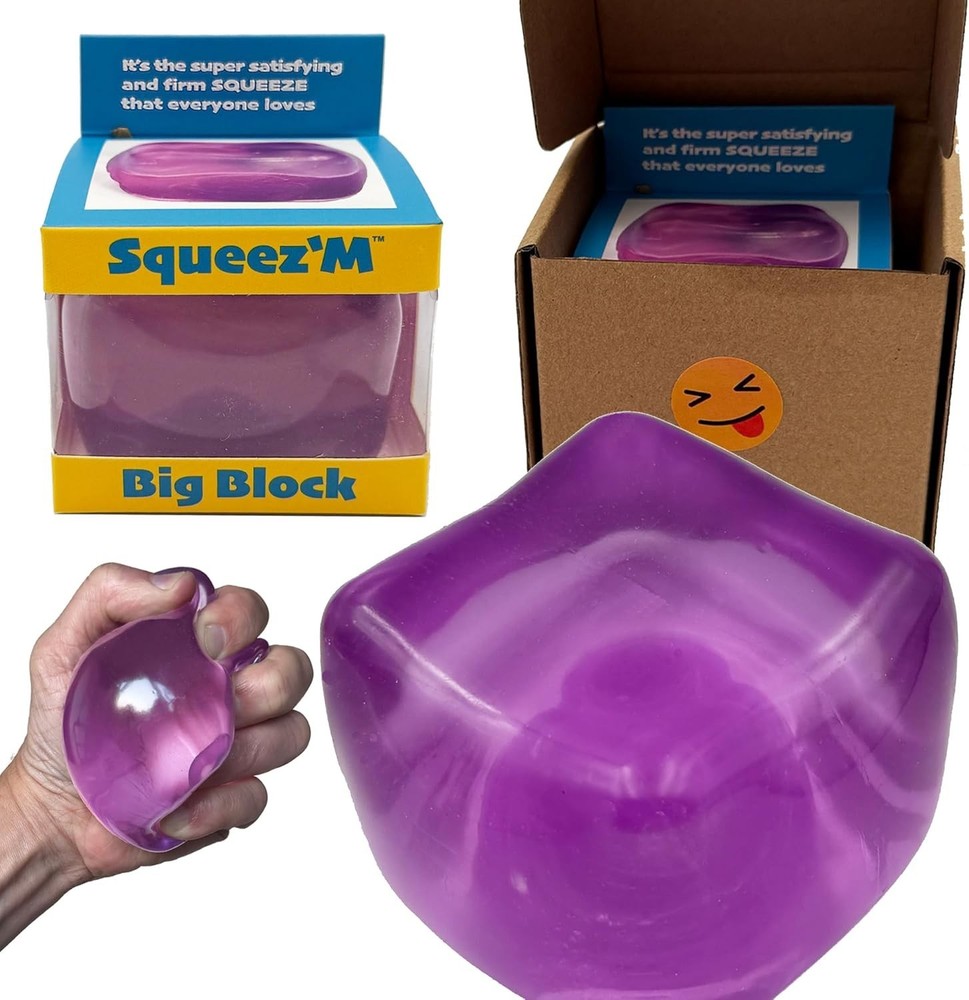 Schylling NeeDoh Nice Cube -Sensory Squeeze Toy with Super Solid Squish -