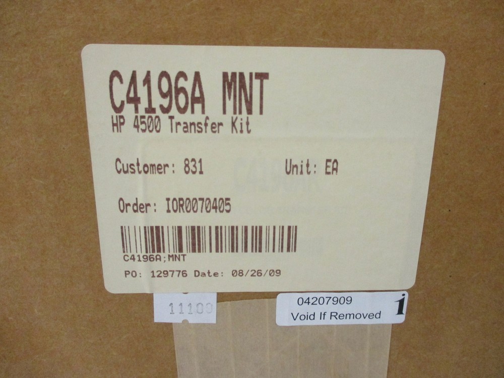 *NEW* HEWLETT PACKARD C4196A TRANSFER KIT