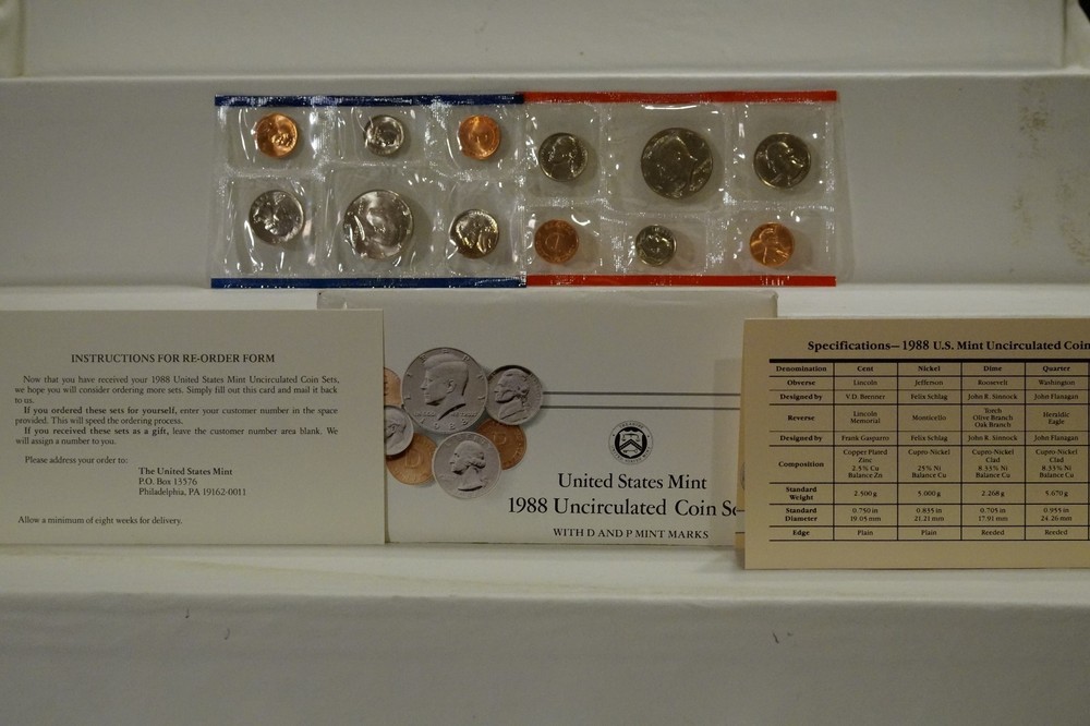 FOUR 1988 United States Mint Sets