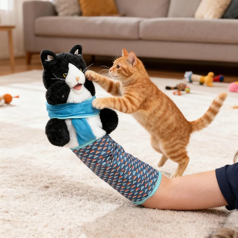 Kitty Karate Wrestler Protective Forearm Sleeve Kitten Interactive