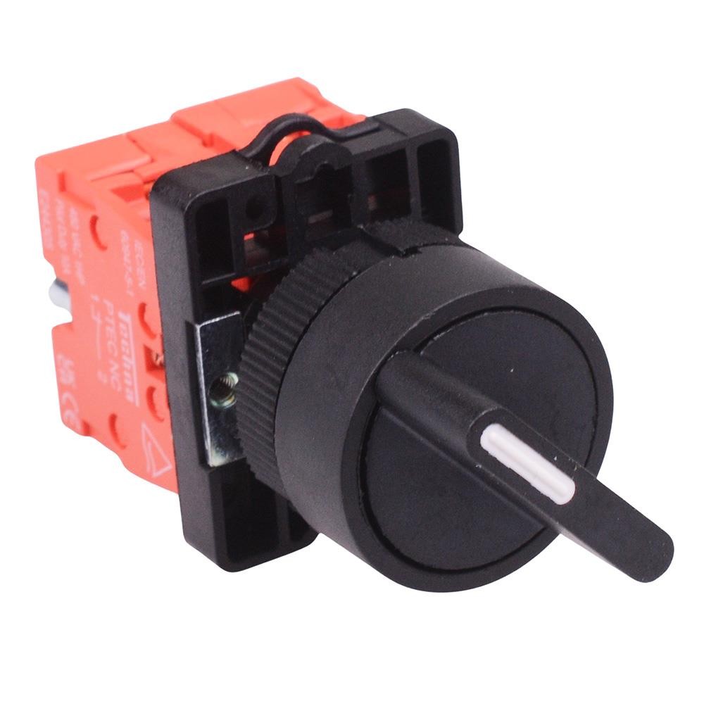 Techna PtecSN2M Momentary 2 Position Plastic Selector Switch 10A 2NC