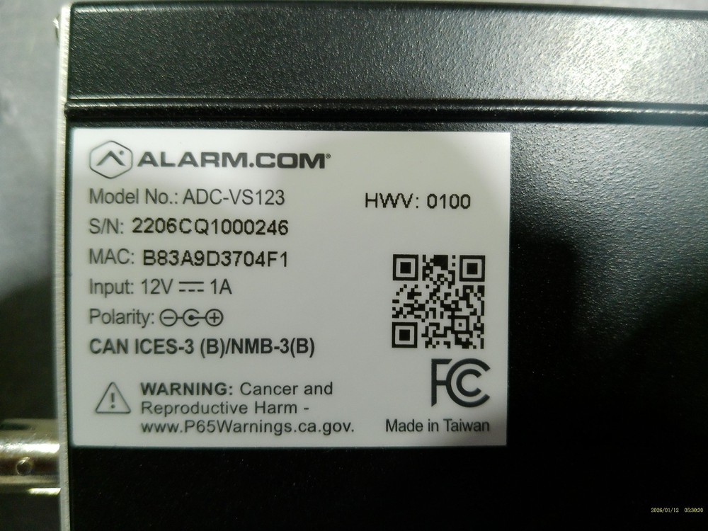 Alarm.com, ADC-VS123, HD Video Server
