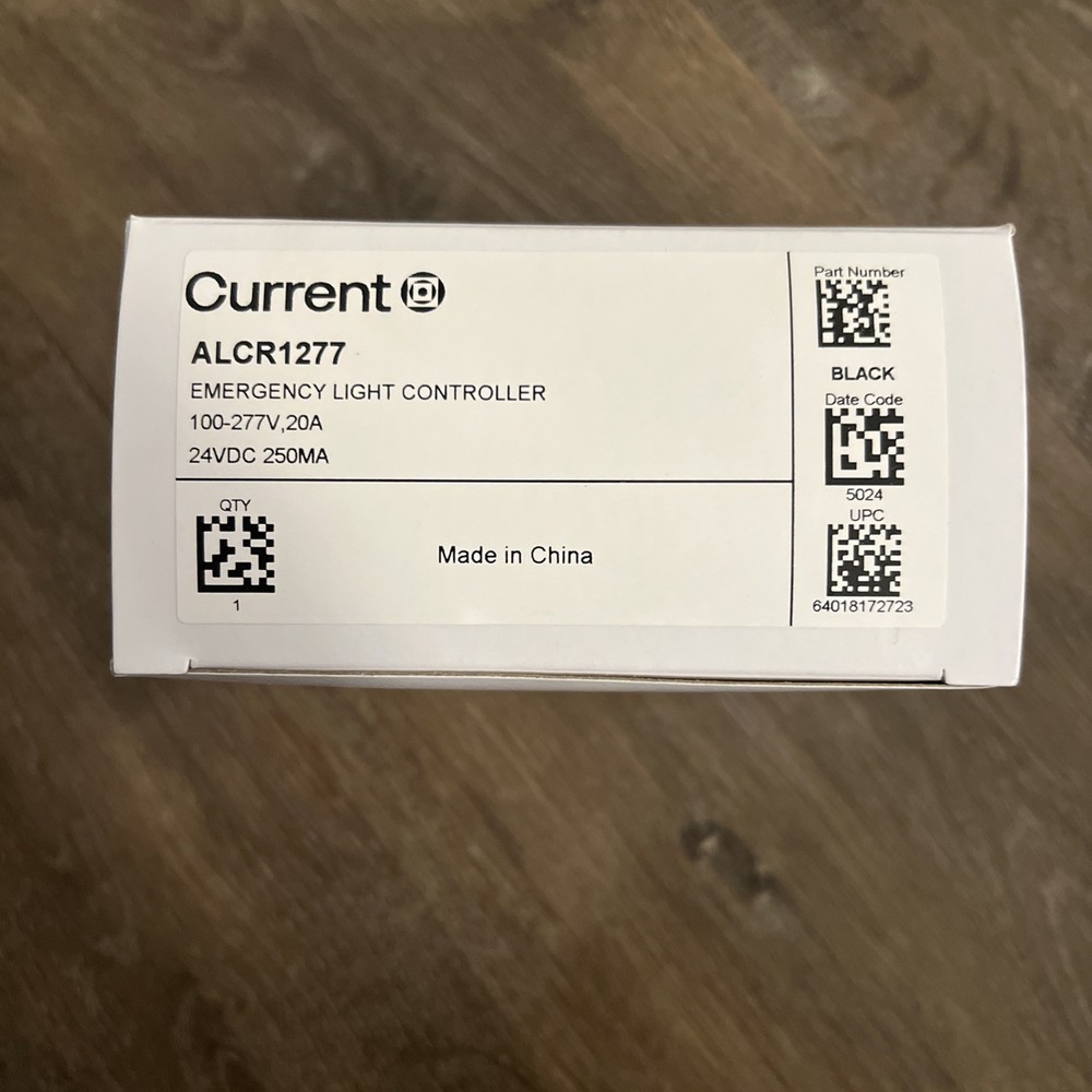 CURRENT HUBBELL ALCR1277 EMERGENCY LIGHT CONTROLLER 100-277V 20 AMP