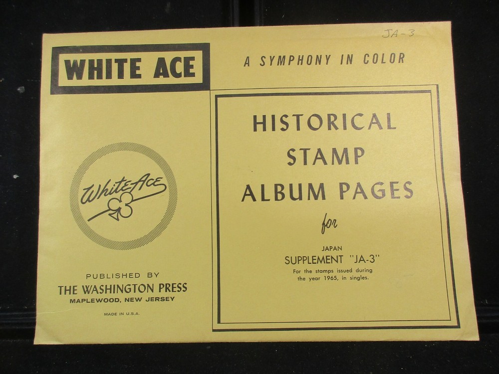 "WHITEACE" JAPAN SUPPLEMENT "JA-3" 1965 SINGLES W/FREE SHP.