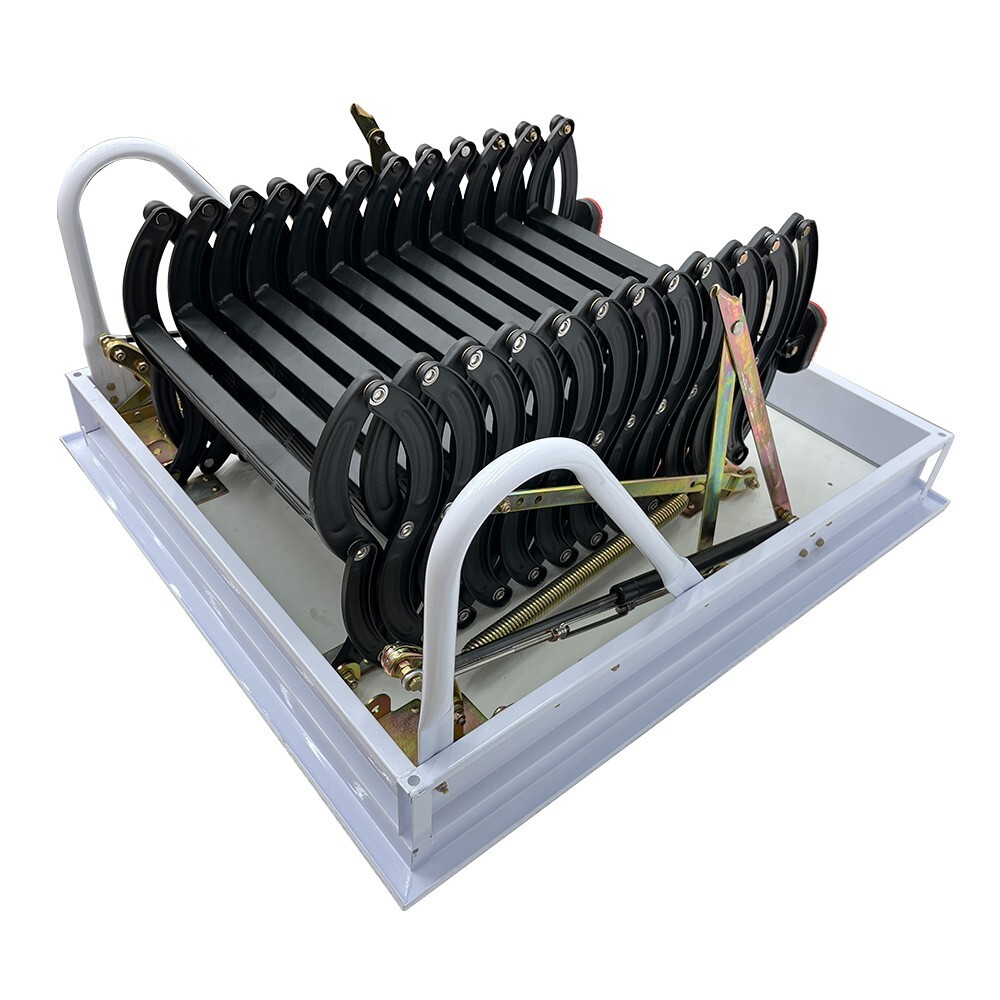 Pull-down Ceiling Folding Stairs Retractable Loft Attic Stairs 31.5*35.43inOpen