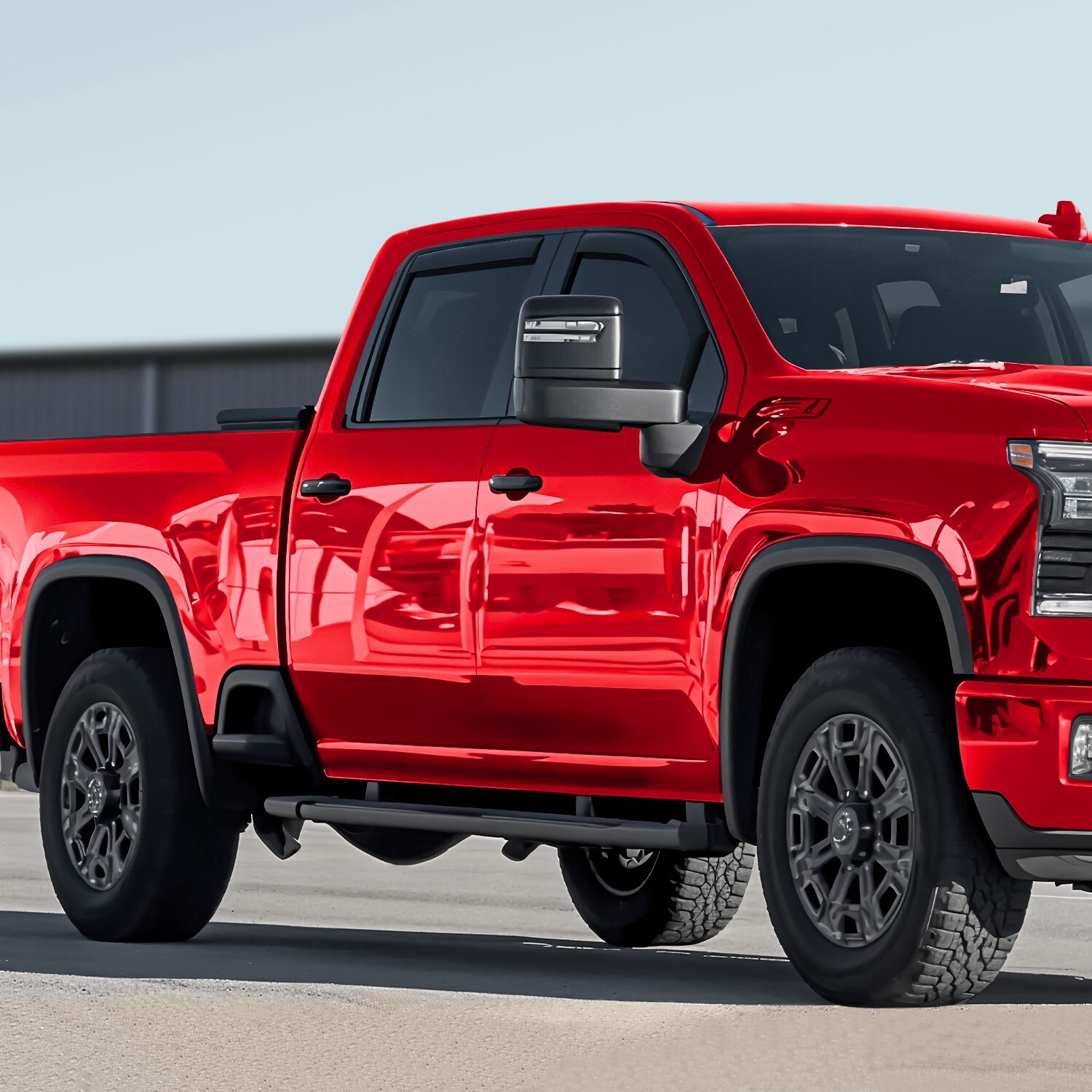 Rain Visors Wind Rain Guards for 2020-2025 Chevy Silverado Crew Cab 2500/3500