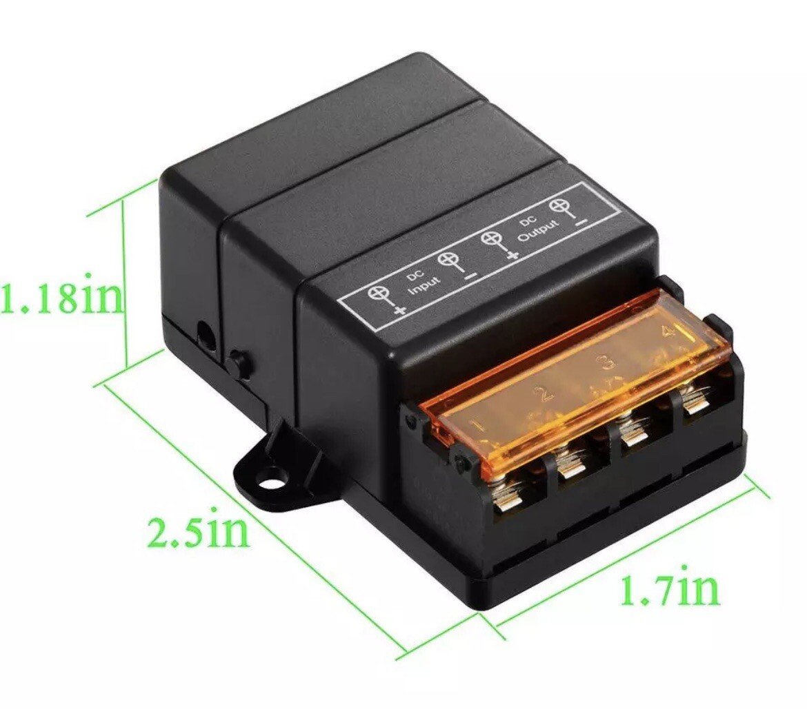 Wireless Remote Switch 12V,DC 12V/24V/48V/72V/30A Relay,Wireless RF CE Rated NEW