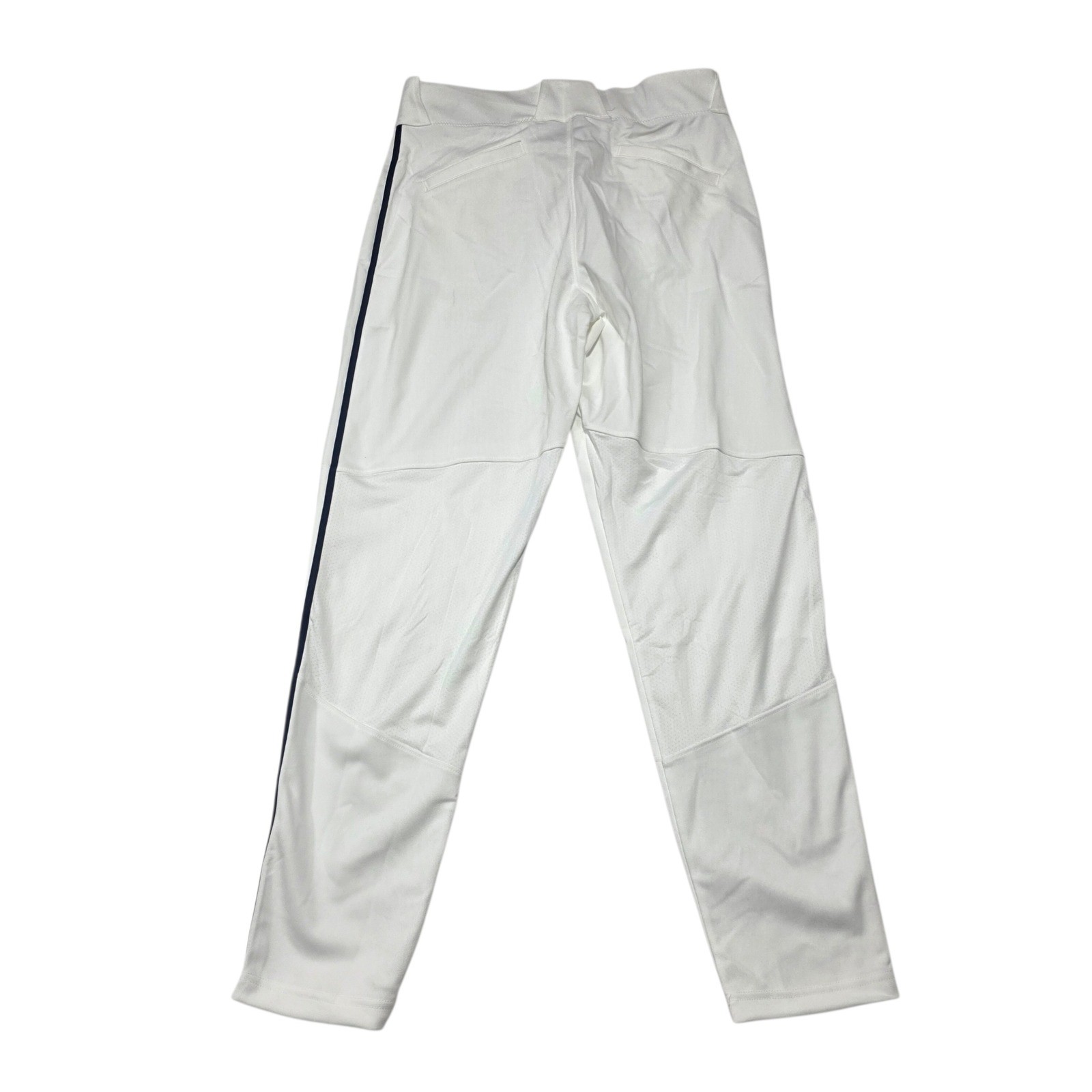 NEW Nike Baseball Pants Mens Medium White Blue Piping BQ5489-107 Athletic Sports