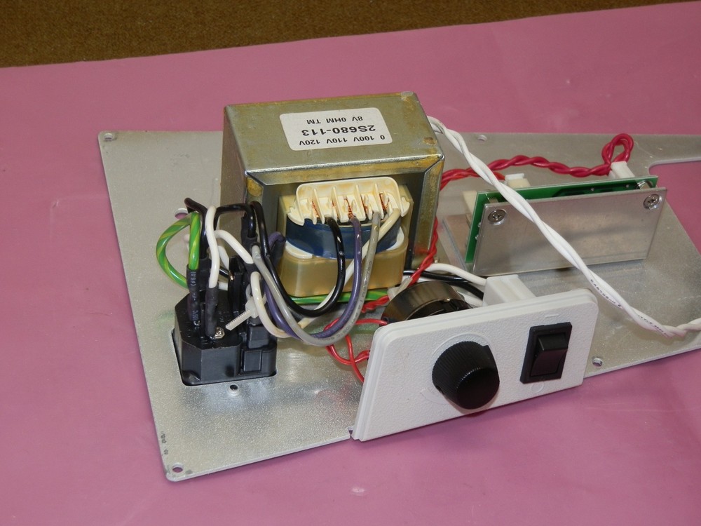 Nikon Microscope E200 LED Power Supply, Lamp, Switch and Rheostat Assembly