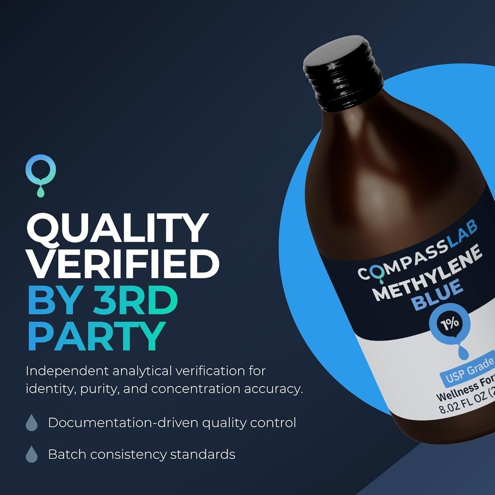MB 1% Solution, 237 mL – Glass Bottle – Compass Laboratory