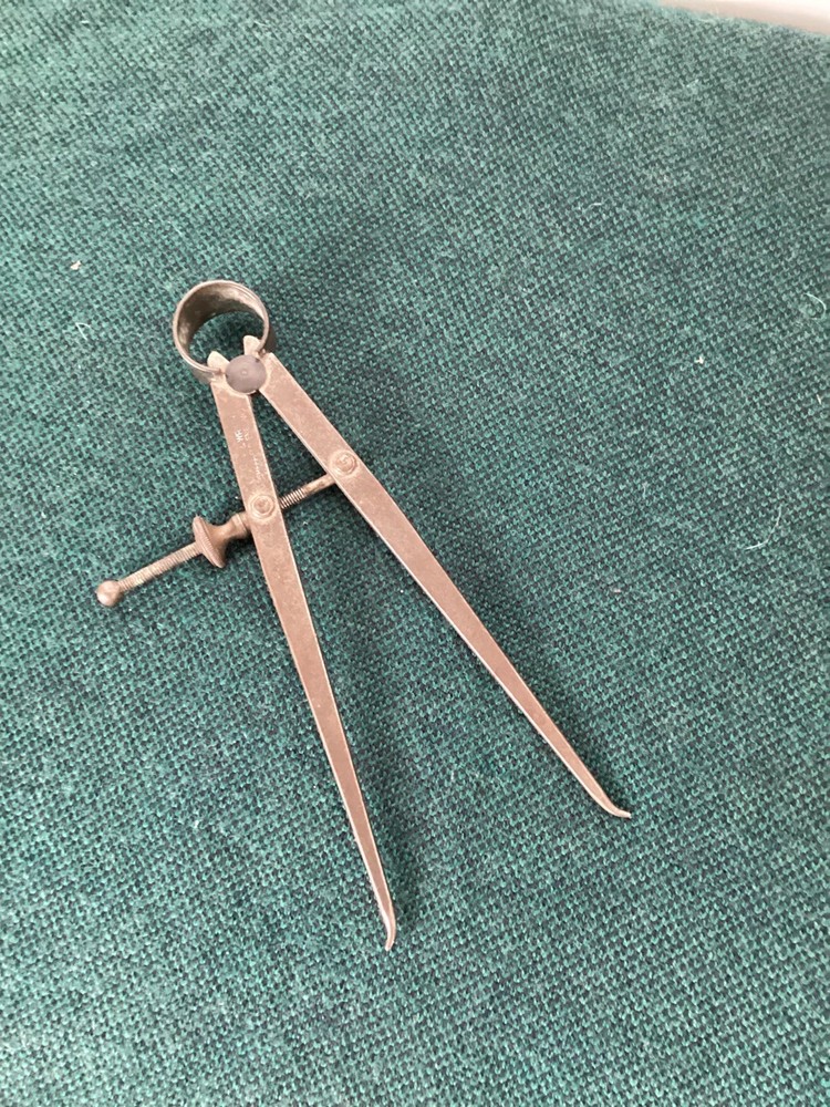 VINTAGE MOORE & WRIGHT made in SHEFFIELD compass technical drawing instrument