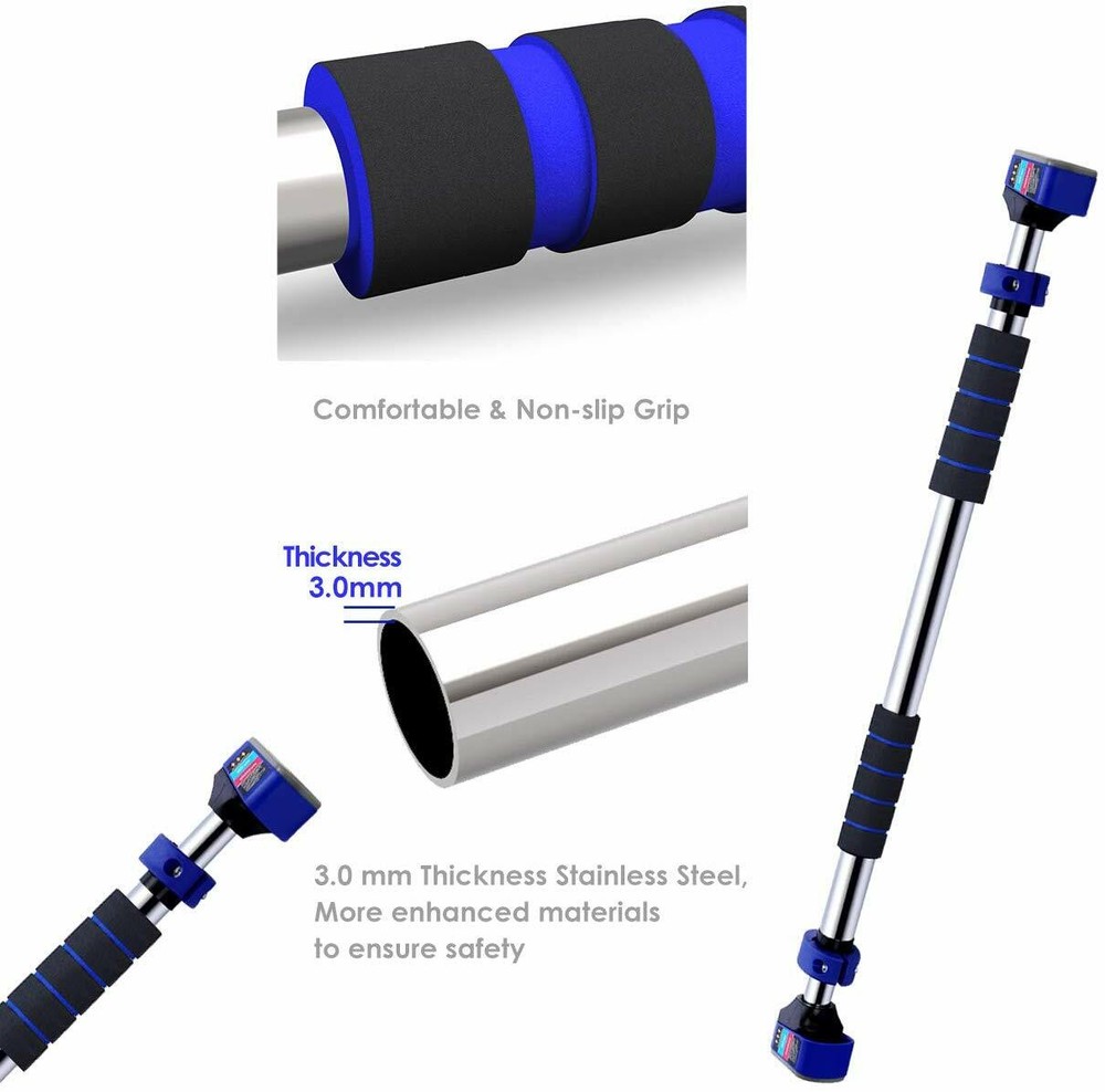 Doeplex Pull Up Bar Door Exercise Workout Bar with 27.6"-35.4'' Adjustable Width