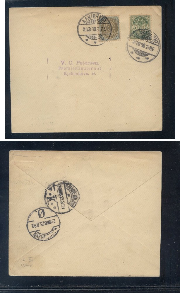 Denmark  1899  local use cover