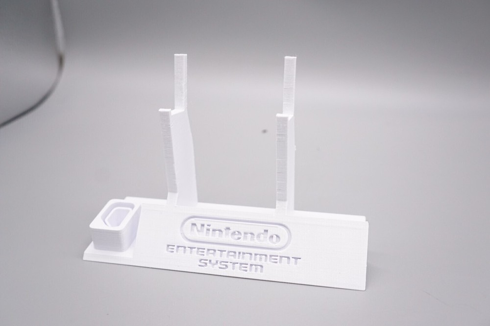 Controller Holder Display for NES Nintendo Entertainment Sys Controllers *White*