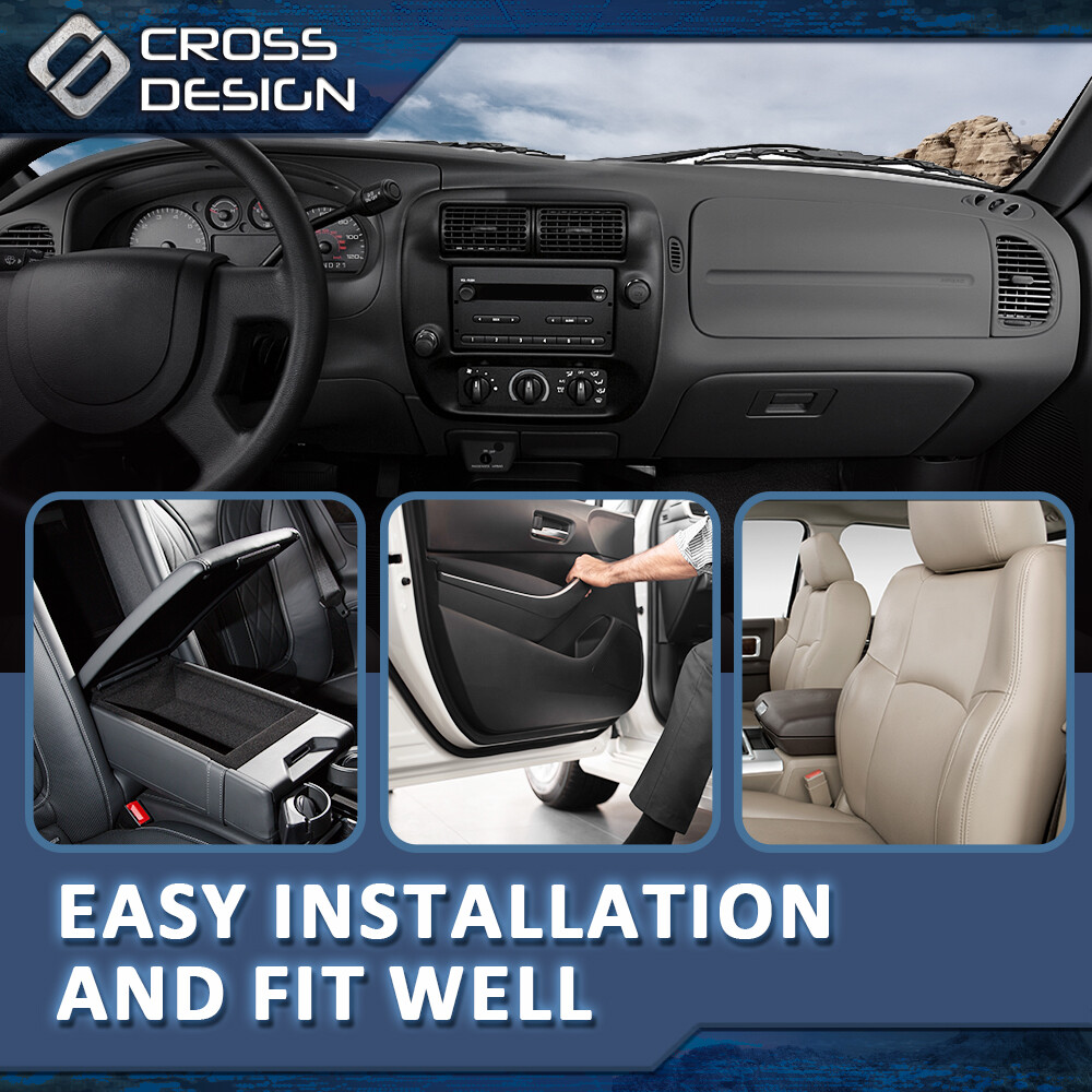 Fit For 97-01 Explorer 97-06 Ranger Center Dashboard Radio Panel Vent Trim Black