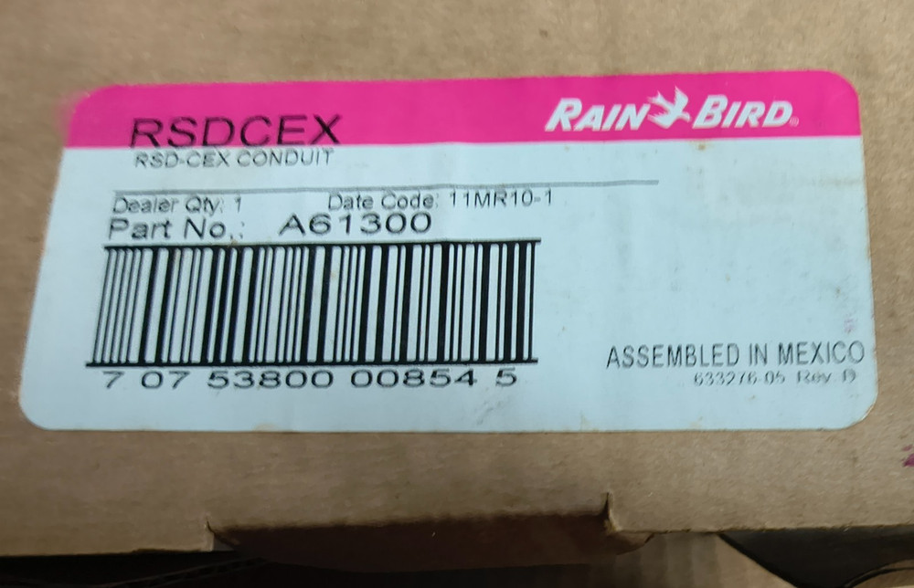 RAINBIRD WIRED RAIN SENSOR FOR CONDUIT RSD-CEX