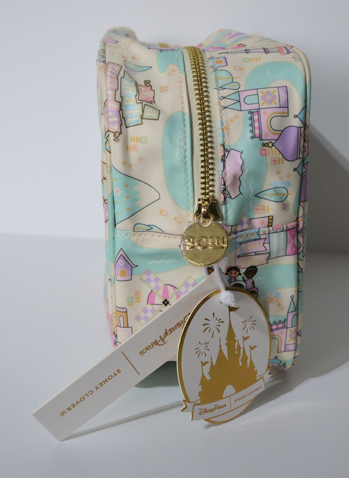 Disney Parks Stoney Clover It's A Small World Large Pouch Bag NEW