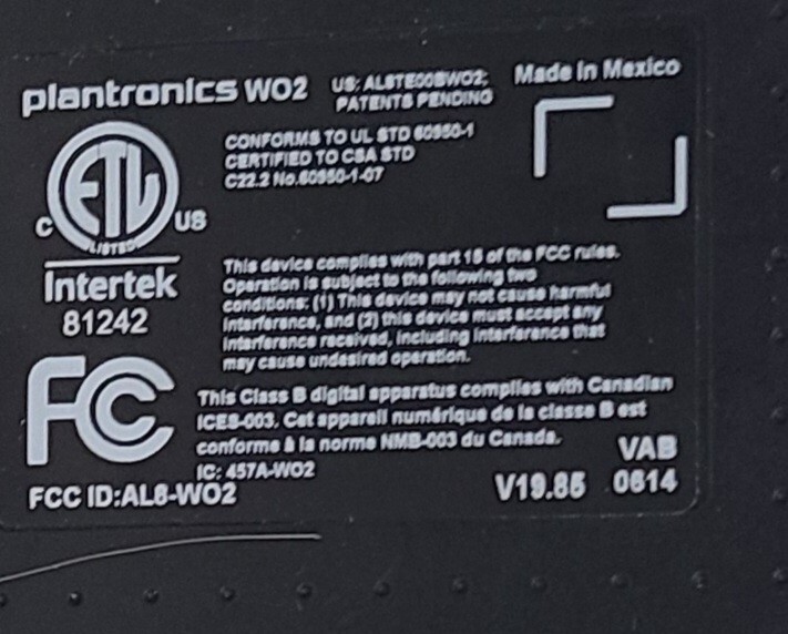 2 Charging Docks Only Headset Advisor Plantronics Wireless Office Headset