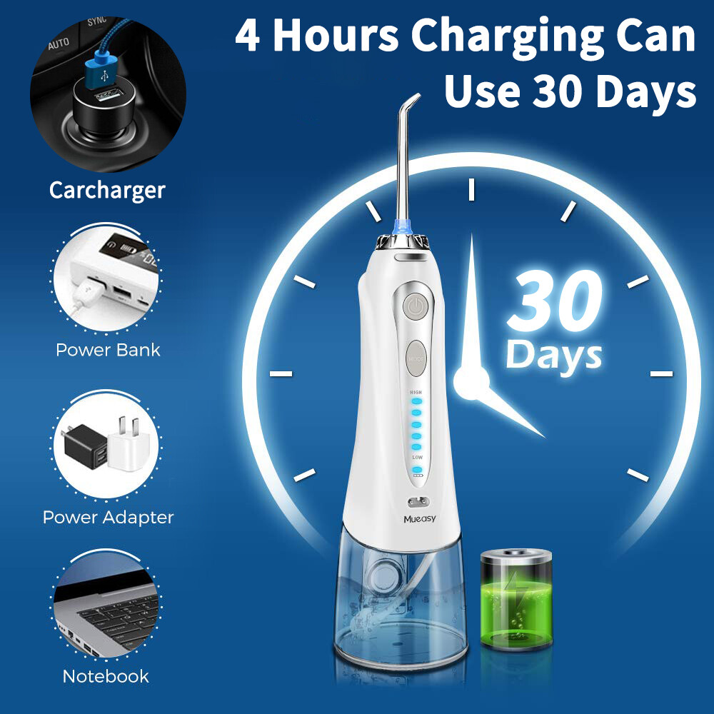 Cordless Water Flosser Dental Oral Irrigator Travel Teeth Cleaner Floss Pick