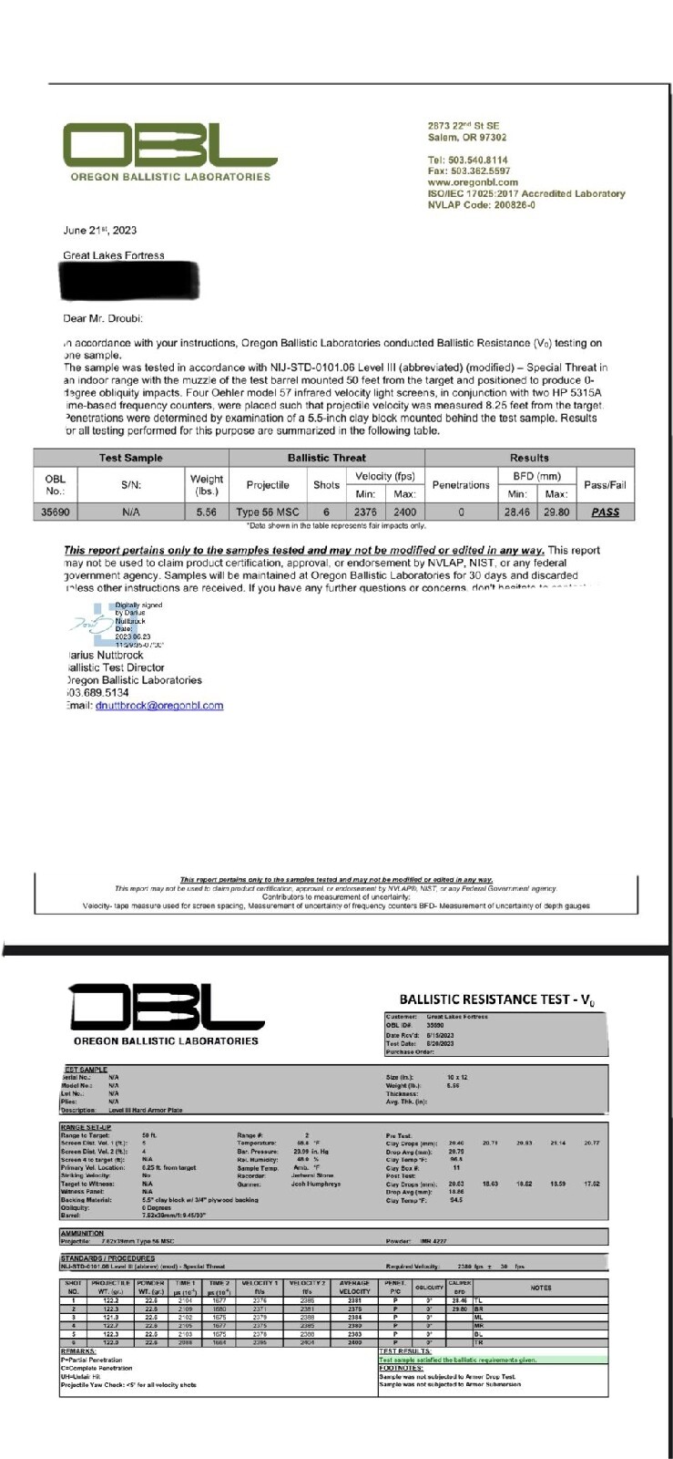 NIJ Level 3+ 10"X12" Stand-Alone 2 Ceramic tactical Armor Plate, Multi-shot