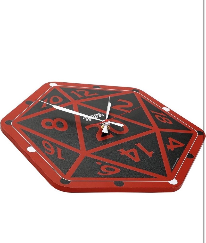 Bioworld Dungeons & Dragons D20 Sculpted Wall Clock