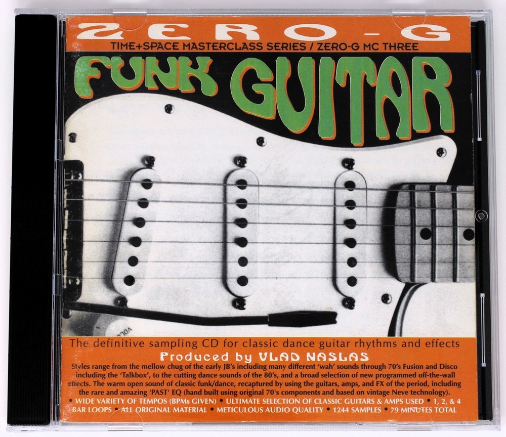 Zero-G Funk Guitar Sample/Sound Library/Sampling CD 1992 Time + Space