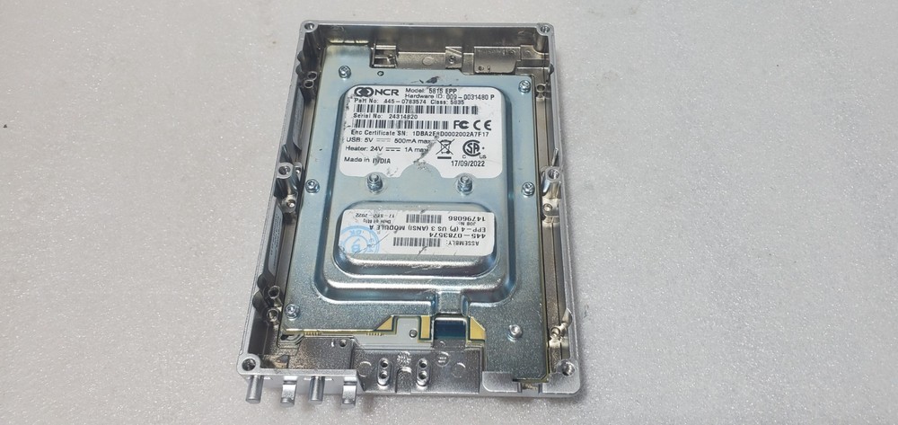 NCR 5815 EPP ATM Pin Pad * Untested * Without Heater