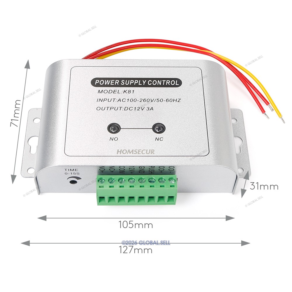 HOMSECUR APP WIFI Password Access Control Set Surface Mount Drop Bolt Lock