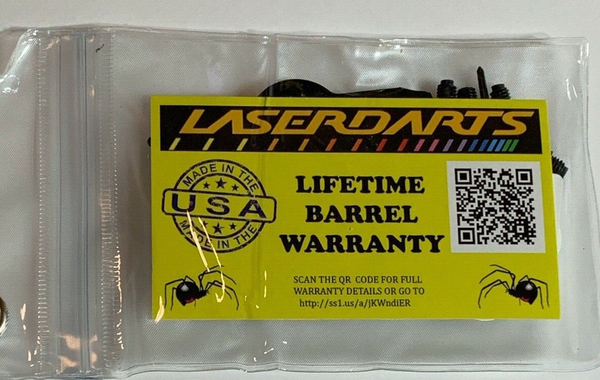 BLACK WIDOW 16 GRAM SOFT TIP LASER DARTS KNURLED SOFT NEW FREE SHIPPING N MORE