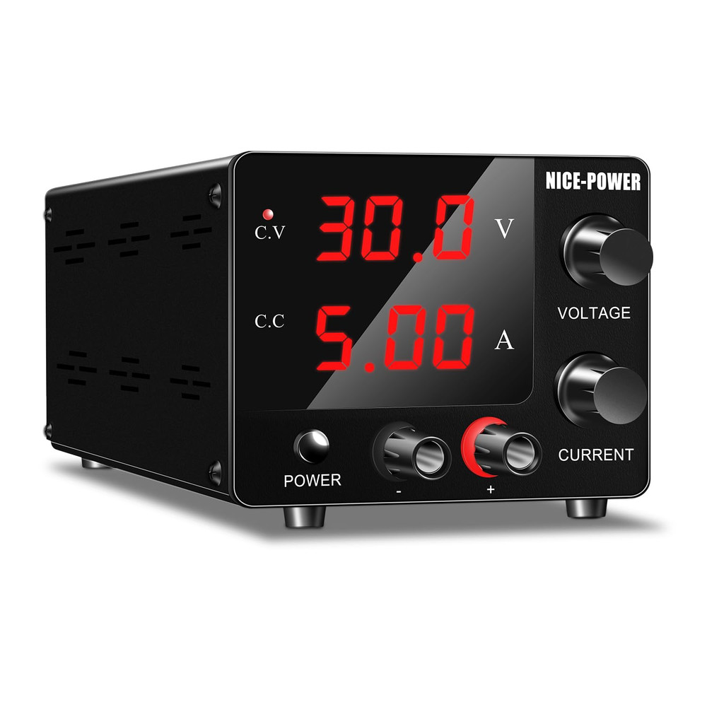 DC Power Supply Variable, 30V 5A Adjustable Switching Regulated Power Supply wit