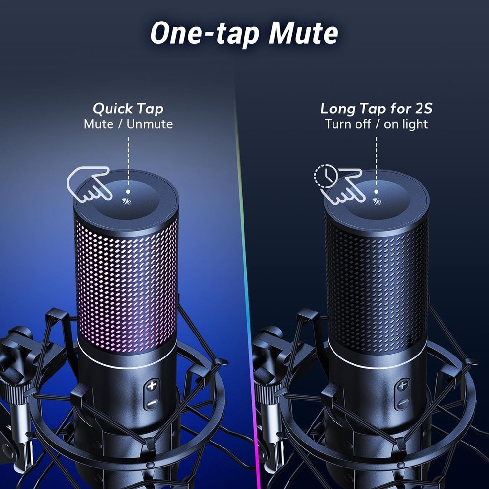 All-in-One Streaming Microphone Kit with Adjustable Arm - Compatible with PS4/5