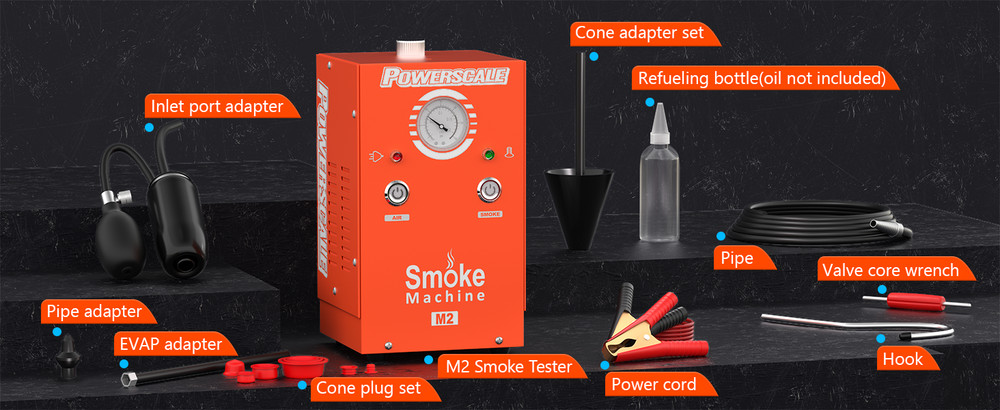 Automobile smoke diagnostic leak detector
